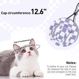 QBLEEV Cat Hats for Cats Only, Sphynx Hat with Ear Hole, Kitten Headwear Mini Sun Sombrero Caps, Summer Cat Cowboy Hats, Pet Chihuahua Sunscreen Baseball Outdoor Climbing Cap Birthday Party