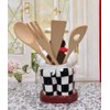ACK Happy Bistro Chef Hand Painted Ceramic Utensil Jar, Utensil