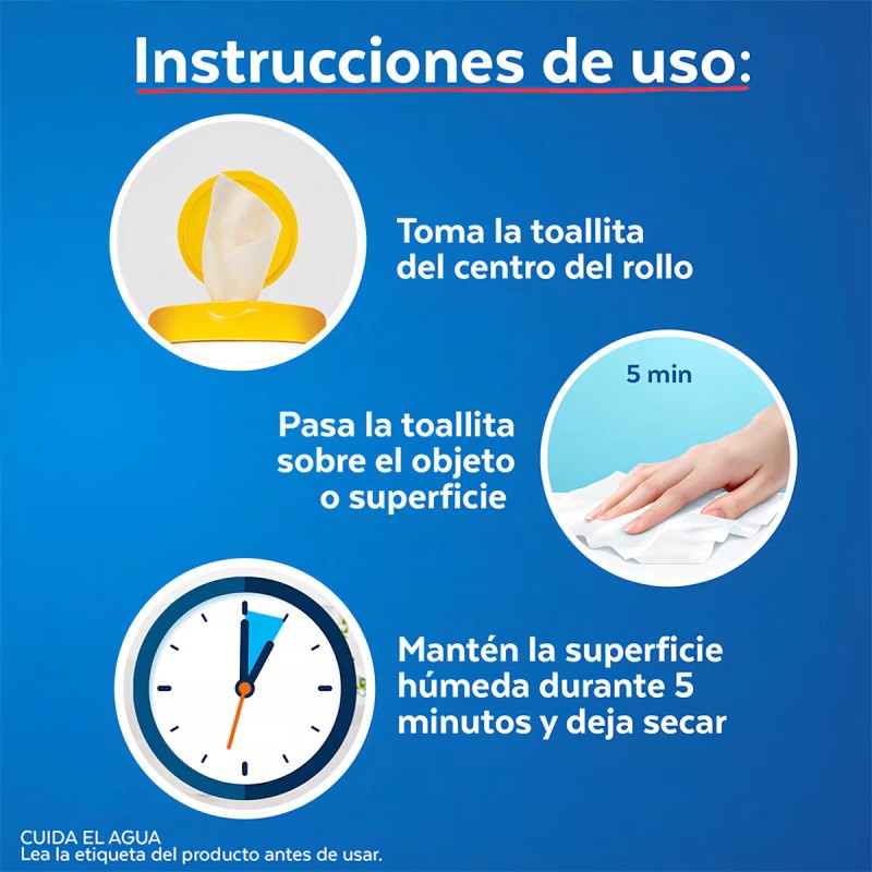 Lysol Toallitas Desinfectantes Lysol De Superficies Citrus 80 Toallitas