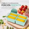 2PCS con Tapa, Recipiente para Sopa de 1 Taza, Moldes