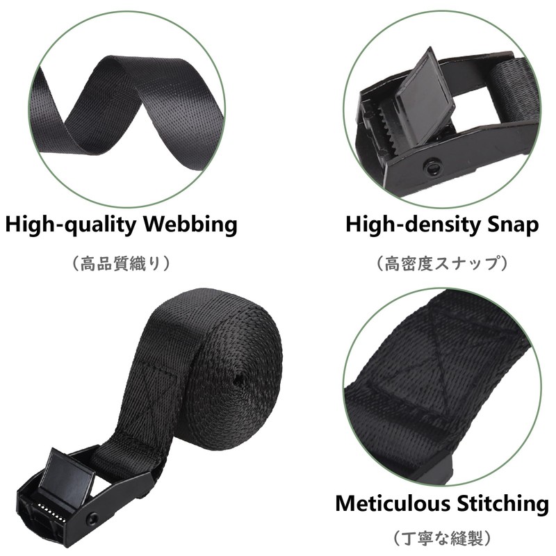 JEELAD Cargo Tightening Belt, Multi-Purpose, Fastening Belt, Cable Tie, Packing