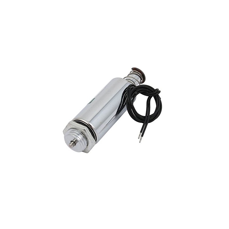uxcell DC 12V Push Type Tubular Linear DC Solenoid Electromagnet