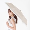 Nifty Colors 2456BG Folding Umbrella, Blackout Bicolor Heart Embroidery Mini