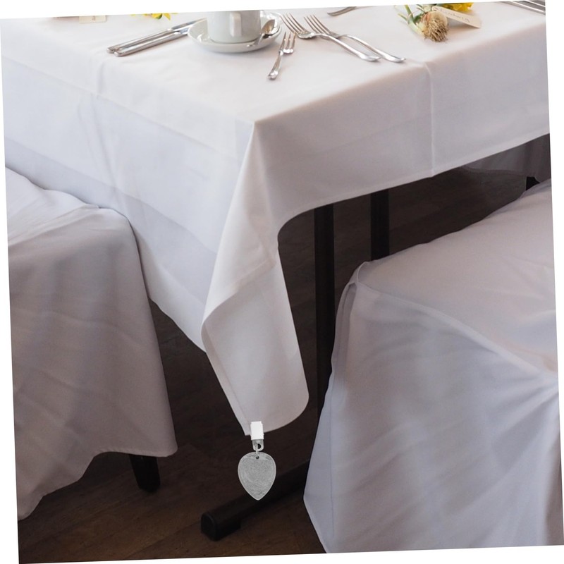 LIFKOME 4Pcs Decorative Tablecloth Weights with Clip Elegant Stone Hangers