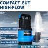 ZLAISS 1/3 HP Sump Pump Designed for Clean/Slightly Dirty Water,