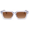 AVAWAY Unisex Retro Square Polarized Sunglasses Women/Men-UV400 Hypoallergenic Acetate Frame