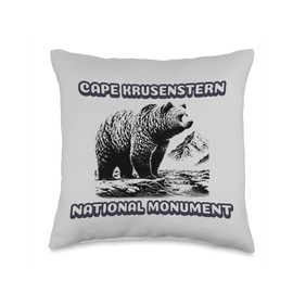 Cape Krusenstern National Monument Alaska Bear Vacation Throw Pillow