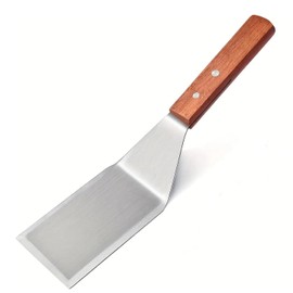 Cyoufine Hamburger Spatula Turner, Stainless Steel Heavy Duty Spatula Turner, Metal Spatula for Cast Iron Skillet, Grill Griddle Scraper Kitchen Cooking