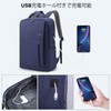 HOMIEE Men's Backpack, Business Backpack, Lightweight, Thin, 15.6 inch, 17.3