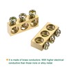 sourcing map Pack of 3 Terminals Earth Rail Screw Block