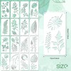 32 Pieces Leaves Stencil Reusable Sheet Painting Stencil Sheet Wall