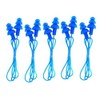 CTKcom 5 Pcs Silicone Gel Soft Earplug Corded String Ear