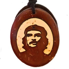 Che Guevara pendant, Vintage pendents, Hand crafted pendant,Coconut shell pendant, Taditional pendant,Eco jewelary,Gift for anyone, Unique gift, Wooden pendant, Wooden gits, Wooden lovers