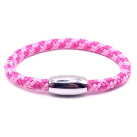 JoJewelry "think pink" bracelet in various colours with magnetic clasp, Nylon