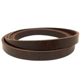 Springfield Leather Company's Brown Buffalo Leather Belt Blank (1/2" x 50") Strip 8/10 Ounce Full-Grain Buffalo Leather with Glossy Finish