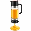No-Drip Glass Honey Dispenser with Trigger Handle – Syrup Pourer