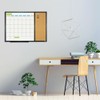 JILoffice Magnetic Calendar Whiteboard & Bulletin Corkboard Combination, Combo Board