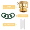 2 Pack Brass Vacuum Breaker 3/4" Inch GHT Hose Bibb