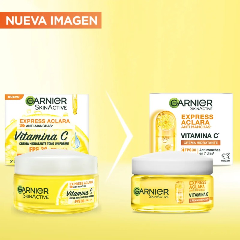 Crema Hidratante Tono Uniforme Express Aclara Fps30 Garnier