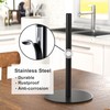 Black Paper Towel Holder Countertop, Free-Standing Kitchen Roll Holder, Stainless