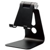 エレコム スマートフォン用スタンド/アルミスタンド/ケーブル差込/ブラック