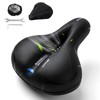 OSIGEI Bicycle Saddle, Gel Bicycle Seat, Wide, Soft, Comfortable Breathable