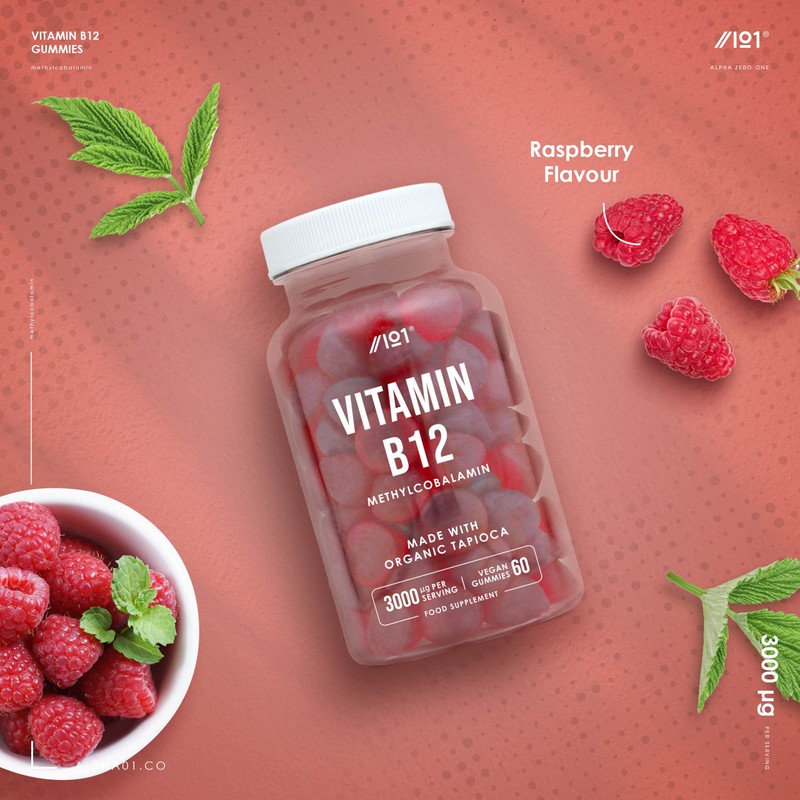 Vitamin B12 Gummies - 3,000mcg - Methylcobalamin High Strength Gummies