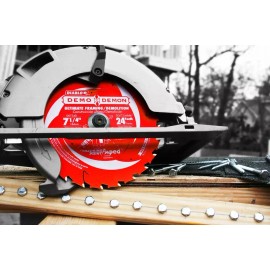 DIABLO DEMO-DEMON 7-1/4" CARBIDE TIPPED 24T CIRCULAR SAW BLADE # D0724D