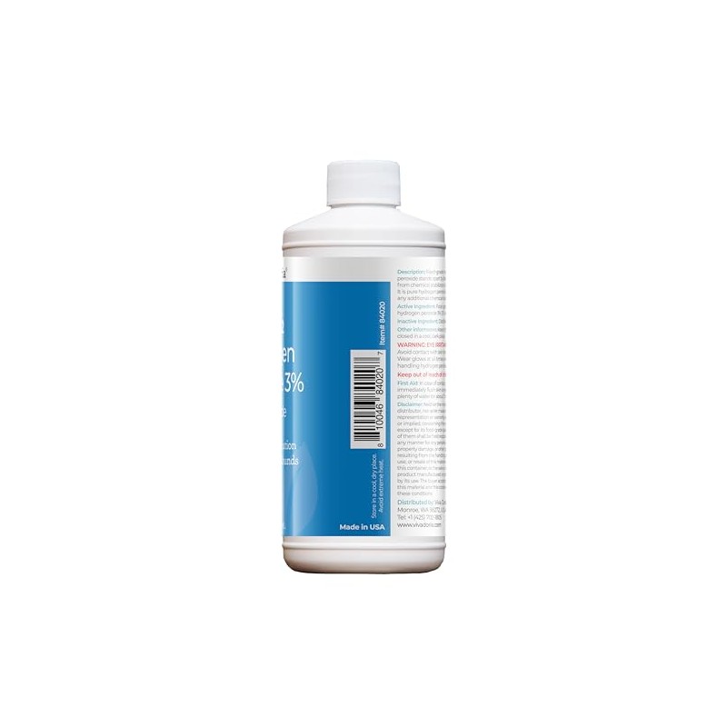 Viva Doria Hydrogen Peroxide 3 Percent, Food Grade, 3% Hydrogen
