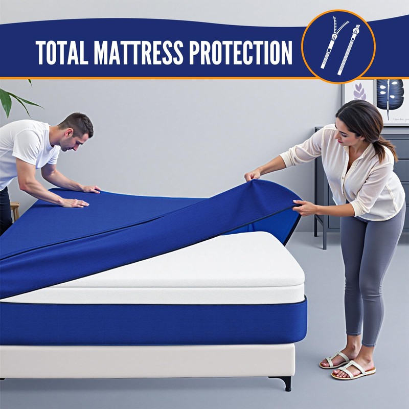BAGAIL Mattress Bags for Moving, Mattress Covers with Heavy Duty