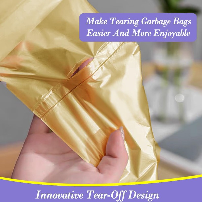 3 Gallon 180pcs Small Multi Trash Bags Strong Pink Grey