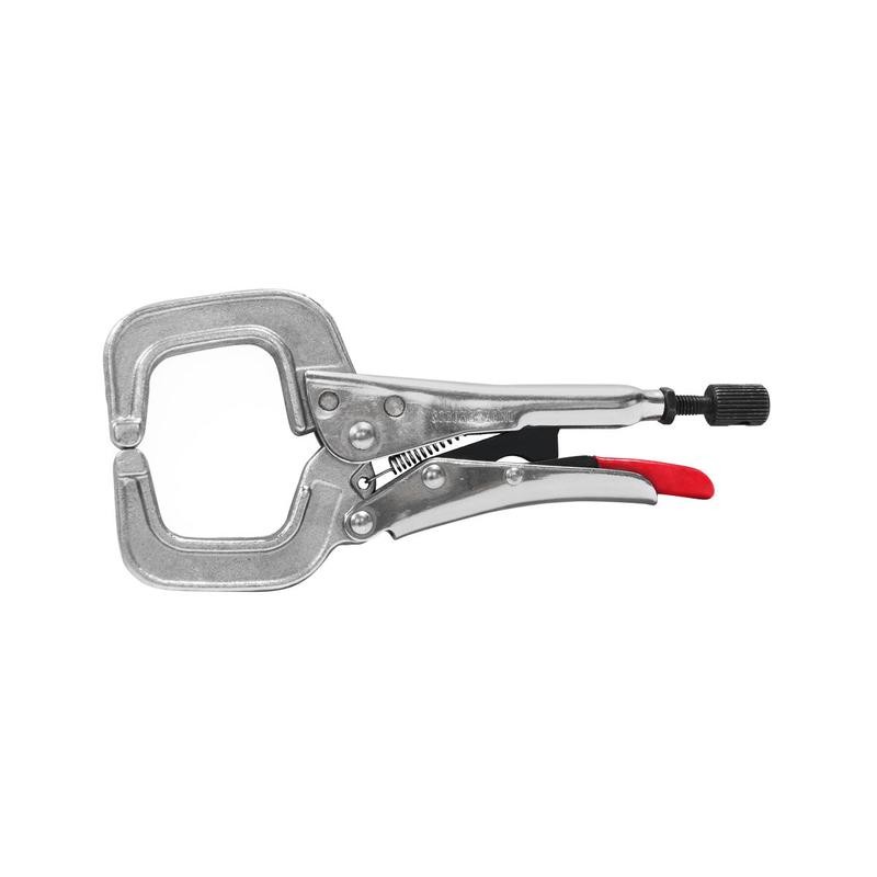 Strong Hand Tools Locking C-Clamp Pliers - Tips: Round Tips,