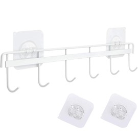 Twisty Chronicles Kitchen Tool Hooks, 6 Strands Double Sided Tape for Easy Installation, Stainless Steel, Cookware Storage, Kitchen Hooks, Storage
