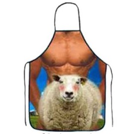 OYSRONG Funny Comics Cute Cartoon Kitchen Cooking Adult Apron (sheep)