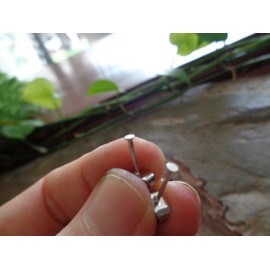 Flat mini dot studs. Small, delicate earrings, stud earrings, flat studs, silver, silver