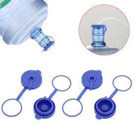 Kokone 5Pcs Water Jug Cap,Silicone Water Bottle Caps Cover for 2-5 Gallon Non-Spill Water Jug Lid Fit for 55mm Water Bottle Reusable Replacement Gallon Cap for Water Jug Water Bottle Water Dispenser