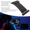 PCIE 4.0 X16 Riser Cable High Speed Flexible Double Sided