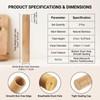 2 Pcs Travel Bamboo Toothbrush Case with Breathable Drain Hole