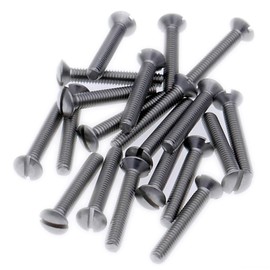 M3 (3mm x 35mm) Slot Raised Countersunk Machine Screw (Bolt) - Stainless Steel (A2) (Pack of 20)