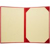 ナカバヤシ 証書ファイル 賞状ホルダー 二つ折り ビニールクロス A4判 赤 FSL-A4R