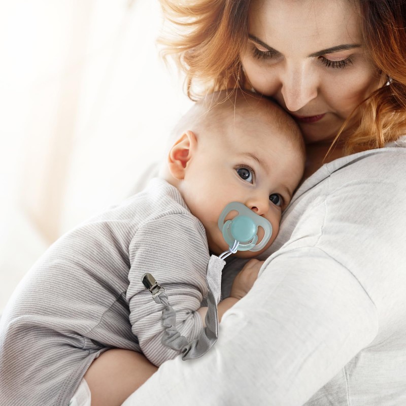 Tender Babe Pacifier Clips for Baby Girls and Boys, Pacifier