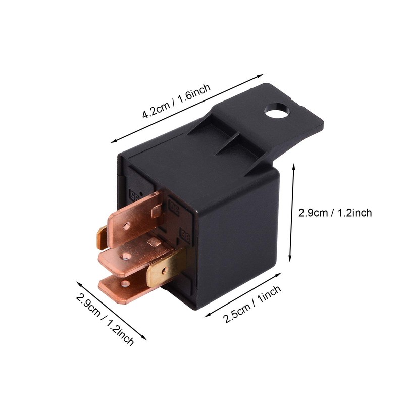 Ehdis 2 Pack Car Relay 12V 80 AMP 5 Pin,