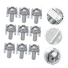 Operitacx 100 Pcs Rack Mount Screws and Clip Nuts Plated