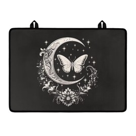 Txsniver Stove Top Covers for Electric Stove Heat Resistant Glass Ceramic Top Stove Cover Protector Anti-Scratch Induction Cooktop Cover, 29 x 21 Inch, Butterfly Moon Star Flower