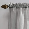 No. 918 Erica Crushed Sheer Voile Rod Pocket Curtain Panel,