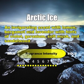 UltraScent Car Vent Clips Air Freshener Stealth Stix Car Vent Clips that Slip on Vent Blade, 1-Pack/4-Stix (Arctic Ice)