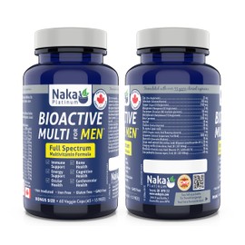 60 vcaps Bioactive Multi for Men, Full Spectrum, Multivitamin Formula, Made in Canada (60 vcaps)