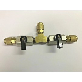 Robinair Vacuum Pump Or Refrigerant Isolation Valve, 3/8" Male Flare Hose Connections