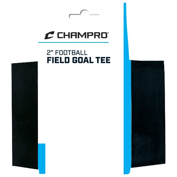 CHAMPRO 2" Heavy-Duty Rubber Field Goal Football Tee, Black