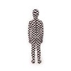 Morphsuits Black and White Check Kids Fancy Dress Costume -